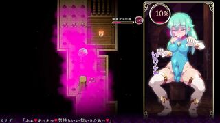 Mage Kanades Futanari Dungeon Quest Futa cums from the smell of women's panties