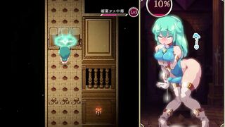 Mage Kanades Futanari Dungeon Quest Futa cums from the smell of women's panties