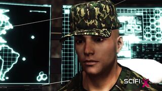 Sci-fi sex android fucks hard a sexy girl in the bunker