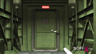 Sci-fi sex android fucks hard a sexy girl in the bunker