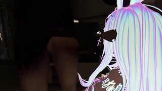Bunnygirl deepthroats big cock