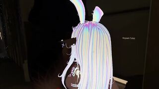 Bunnygirl deepthroats big cock