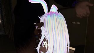 Bunnygirl deepthroats big cock