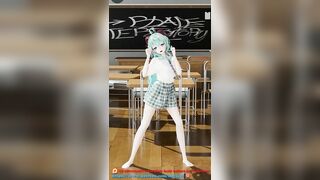 GENSHIN IMPACT GANYU SCHOOL UNIFORM CLASSROOM UNDRESS DANCE 3D VERTICAL SCREEN HENTAI WHITE HAIR