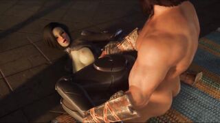 Female Orc in Space suit enters Mercenary Shop - Skyrim sex mod