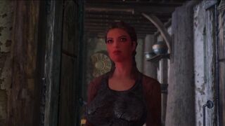 Female Orc in Space suit enters Mercenary Shop - Skyrim sex mod