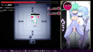 Mage Kanades Futanari Dungeon Quest fifth level finale with cyborgs