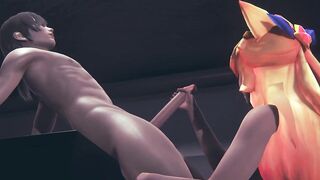 LOL Hentai - Ahri Star Guardian Handjob - Japanese Asian Manga Anime Film Game Porn