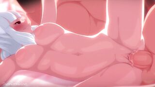 Lucifer have a passionate night with The Heltaker (Helltaker Hentai Animation)