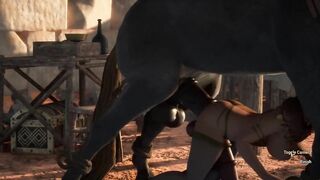 Carnal Instinct Playing as a cute futanari and I have a date with a Furry centaur