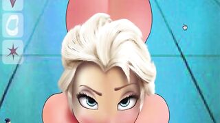 The beautiful girl from frozen sucks