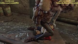 Moreau in Love with Claire, 3D Porn animation