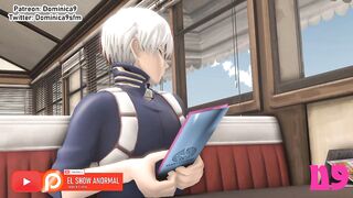 MOMO SE COGE A UN NOMU MY HERO ACADEMIA ESPAÑOL DOBLAJE