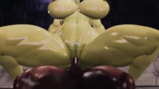 She-Hulk gets BBC pushed in her tight pussy and asshole after Tinder date- Second Life Parody