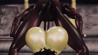 She-Hulk gets BBC pushed in her tight pussy and asshole after Tinder date- Second Life Parody