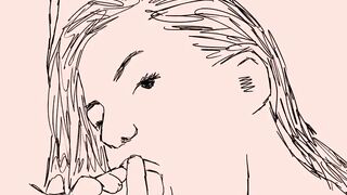 Liv Tyler blowing and receiving two facial shots - Arwen blowjob tribute