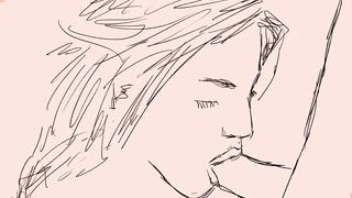 Liv Tyler blowing and receiving two facial shots - Arwen blowjob tribute