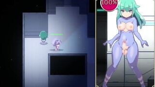 Mage Kanades Futanari Dungeon Quest foot fetish handjob and cum on feet