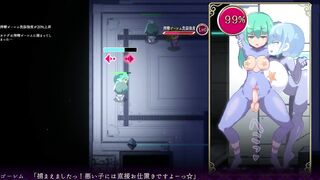 Mage Kanades Futanari Dungeon Quest foot fetish handjob and cum on feet
