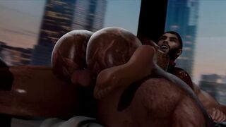 Big Tit Ginger Gets Her Tits Sucked and Asshole Railed