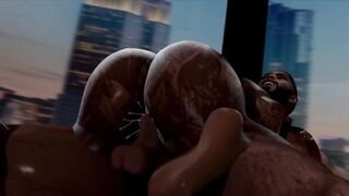 Big Tit Ginger Gets Her Tits Sucked and Asshole Railed