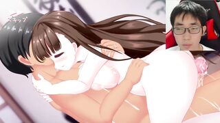 Hentai Game |Acme sex while kissing deeply