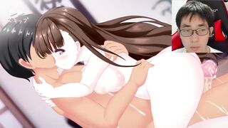 Hentai Game |Acme sex while kissing deeply