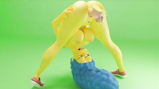 Marge has some fun with a magic dildo