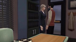 Employee fucks his boss for a promotion - Office sex