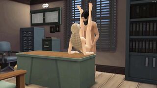 Employee fucks his boss for a promotion - Office sex