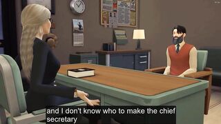 Employee fucks his boss for a promotion - Office sex