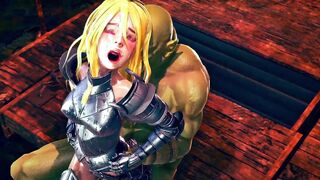 loser knight fuck with ork in the playroom