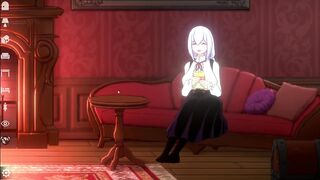 Top hentai NSFW 18+ game Doll room sucking my dick while sitting on the toilet