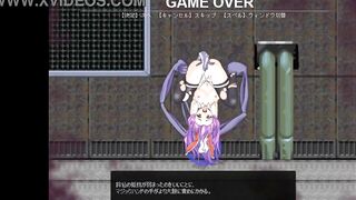Cute lady has sex with monsters men in Reisen's action hentai gameplay