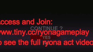 Cute lady has sex with monsters men in Reisen's action hentai gameplay