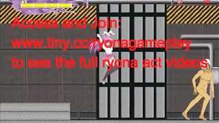 Cute lady has sex with monsters men in Reisen's action hentai gameplay