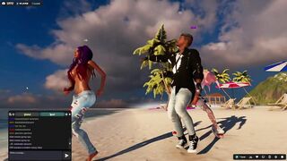 3DXUnion 3DXChat hot dancing on the beach
