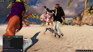 3DXUnion 3DXChat hot dancing on the beach