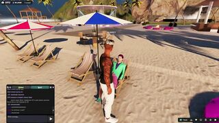 3DXUnion 3DXChat hot dancing on the beach