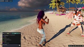 3DXUnion 3DXChat hot dancing on the beach