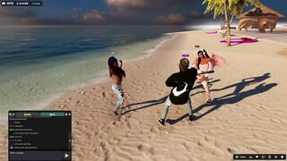 3DXUnion 3DXChat hot dancing on the beach