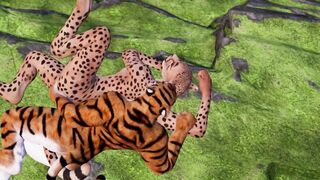 Kat fanger FURRY porno af lesbiske