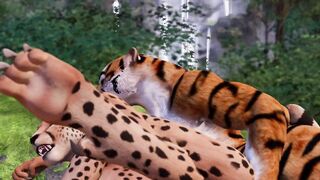 Kat fanger FURRY porno af lesbiske