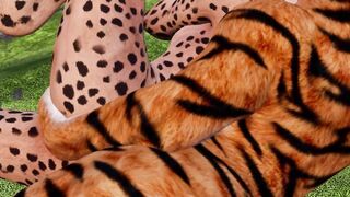 Kat fanger FURRY porno af lesbiske