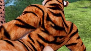 Kat fanger FURRY porno af lesbiske