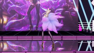 [MMD] Bestie - Love Options Ahri Uncensored 3D Nude Dance