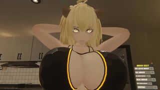 Lioness Giantess (Breast Expansion Sketch)