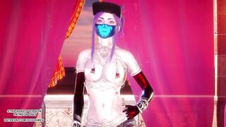 [MMD] Loona - PTT (Paint The Town) Sexy Kpop Dance Ahri Akali Seraphine League of Legends KDA