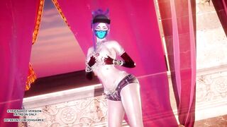 [MMD] Loona - PTT (Paint The Town) Sexy Kpop Dance Ahri Akali Seraphine League of Legends KDA