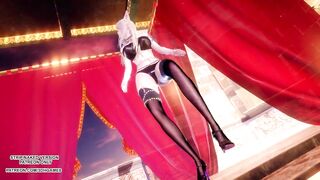 [MMD] Loona - PTT (Paint The Town) Sexy Kpop Dance Ahri Akali Seraphine League of Legends KDA
